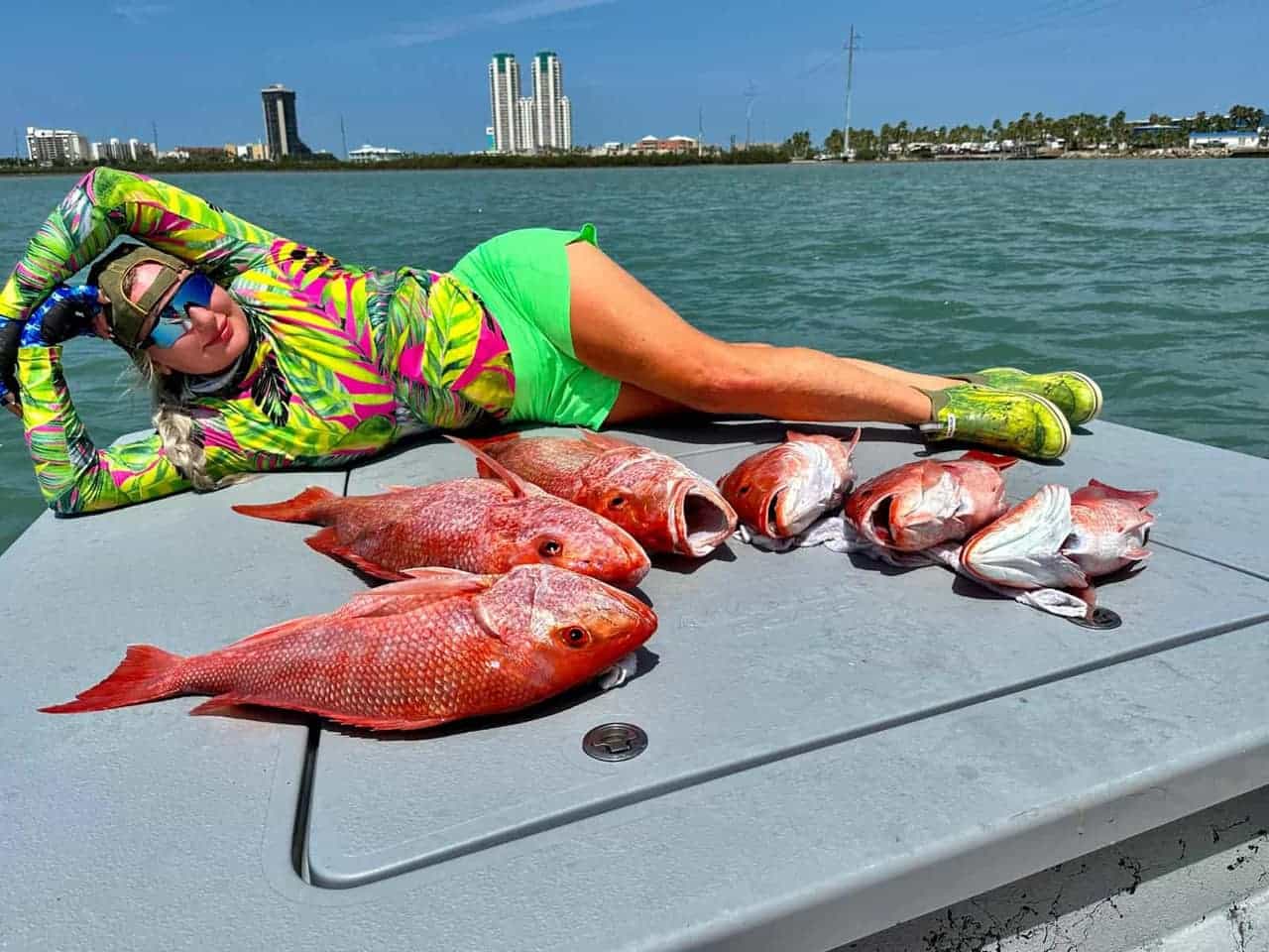 Vicki Lynn Chrysler with Red Snapper catch